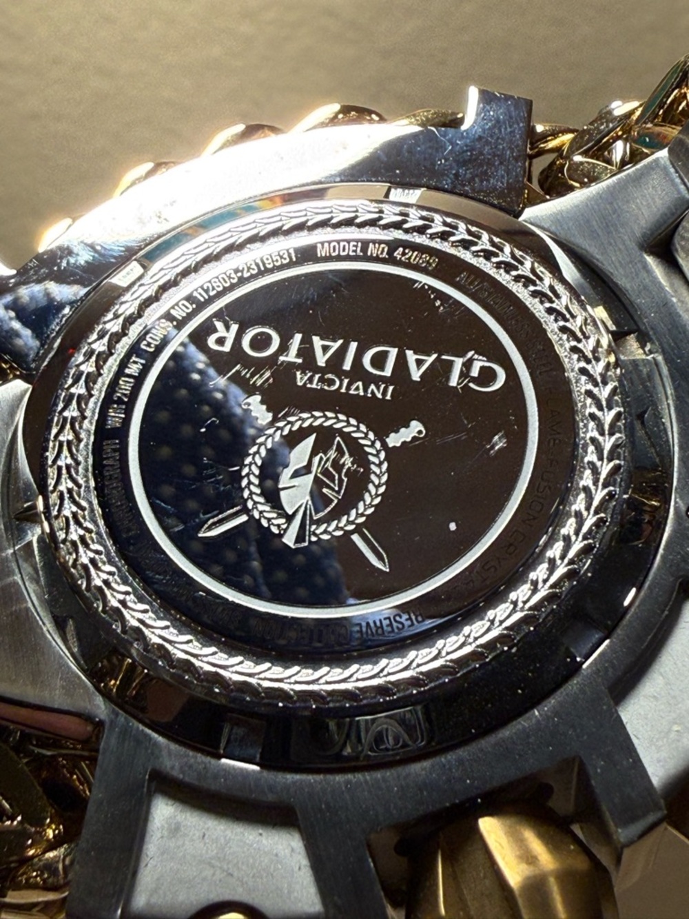 Invicta Gladiator Watch - Gold & Silver Accents - Picture 7 of 8